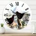 Designart 1 in Quartz Farmhouse Wall Clock