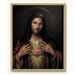 Sacred Heart of Jesus Picture Framed Plaque Wall Art Decor Medium Bright Gold Finished Trimmed Plaque