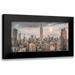 Frank Assaf 18x11 Black Modern Framed Museum Art Print Titled - Empire State Building with Manhattan skyline - New York City