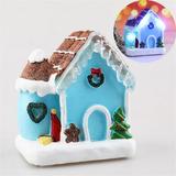YUEHAO Christmas Ornaments Clearance Home Decor Christmas Lights Resin Miniature House Furniture Led House Decorate Creative Hangs G