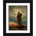 James Carroll Beckwith 19x24 Black Ornate Framed Double Matted Museum Art Print Titled: The Emperor (1912)