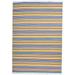 Wool Gold Rug 6 X 8 Modern Dhurrie Bohemian Striped Room Size Carpet