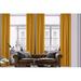 3S Brother s Home Decorative M-Yellow Curtains 100 Wide Extra Long Luxury Colors Linen Look Custom Made 5-25 Feet Made in Turkey Hang Back Tab & Rod Pocket Single Panel Home DÃ©cor (100 Wx300 L)