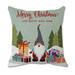 Christmas Pillow Covers Inch Christmas Farmhouse Santa Claus Pillow Case for Sofa Couch Christmas Decorations Throw Pillow Case