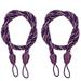 Vikakiooze 2PCS Ropes Tie Backs For Window Curtain Cord Buckle Tiebacks Tie Backs