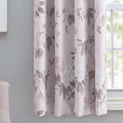 Serene Garden Short Grommet Curtain Panel, 52 x 45, Blush