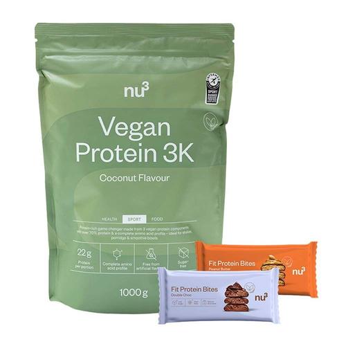 nu3 Vegan 3K Kokos + Fit Bites 1 St Set