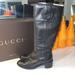 Gucci Shoes | Gucci Knee High Black Leather Boots 38.5 8 | Color: Black | Size: 8