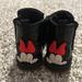 Zara Shoes | Baby Zara Girl Disney Minnie Mouse Boots | Color: Black/Red | Size: 21