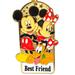Disney Accessories | Disney Parks Mickey Minnie & Pluto Best Friend Keychain | Color: Black/Red | Size: Os