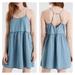 American Eagle Outfitters Dresses | American Eagle Denim Strappy Babydoll Dress Xs | Color: Blue | Size: Xs