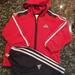 Adidas Matching Sets | Adidas Set | Color: Black/Red | Size: 5b