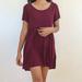 Brandy Melville Dresses | Brandy Melville Baby Doll Dress/Tunic | Color: Purple/Red | Size: Os
