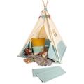 Spielzelt PINOLINO "Tipi Yuma" Spielzelte beige (natur, blau) Kinder Spieltunnel Spielzelt