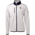 Men's Cutter & Buck White Cleveland Guardians Big Tall Cascade Eco Sherpa Fleece Full-Zip Jacket