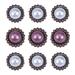 HOMEMAXS 20PC Paper Fasteners Vintage Round Pearl DIY Metal Brads Crafts Split Pins for Album Scrapbook