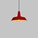 Kitchen Cafe Loft Bar Dinning Porch Metal Pendant Lamp Shade Hanging Lamp Ceiling Plate Light Holder Single Head Ring RED