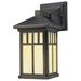 Westinghouse 67328 - 1 Light (Medium Screw Base) 6 Burnham Oil Rubbed Bronze Finish with Honey Art Glass Wall Lantern Light Fixture