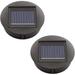 Solar Lights Replacement Top with LED Bulbs Solar Panel Lantern Lid Lights Replacement Top Light Bulb Replacement Part for Outdoor Hanging Lanterns DIY for LED Solar Lights Garden Decorï¼ˆ2pcsï¼Œblackï¼‰