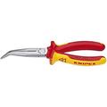knipex tools - long nose pliers with cutter 40 degree angled 1000v insulated (2628200sba)