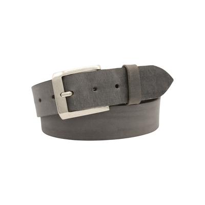 Ledergürtel ANNAMATONI, Damen, Gr. 95, grau, Rindsleder, unifarben, klassisch,modisch, Gürtel, in Used-Optik Image