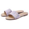 Pantolette LASCANA, Damen, Gr. 38, lila (flieder), Obermaterial: 100% Textilmaterial. Futter: 100% Lederimitat. Decksohle: 100% Lederimitat. Laufsohle: 100% Synthetik, bedruckt, casual, Schuhe, Mule, Sandale, offener Schuh aus Textil mit modischem...