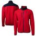 Men's Cutter & Buck Red New England Patriots Big Tall Team Cascade Eco Sherpa Fleece Full-Zip Jacket