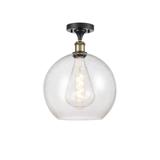 Innovations Lighting Bruno Marashlian Athens 11 Inch 1 Light Semi Flush Mount - 516-1C-SN-G121-12-LED