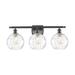 Innovations Lighting Bruno Marashlian Athens Water Glass 26 Inch 3 Light Bath Vanity Light - 516-3W-OB-G1215-8-LED