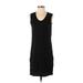 J.Crew Factory Store Casual Dress - Shift Scoop Neck Sleeveless: Black Solid Dresses - Women's Size X-Small