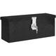 Vidaxl - Bo�te de rangement Noir 50x15x20,5 cm Aluminium