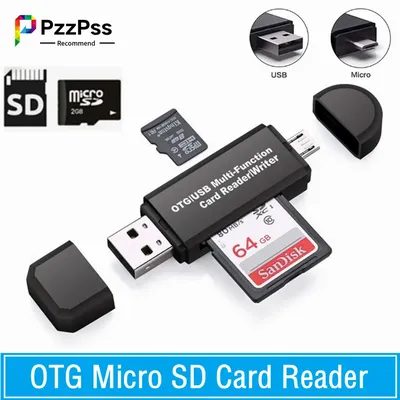 PzzP Synchronization-Lecteur de carte Micro SD OTG lecteur de carte USB 2.0 adaptateur Micro SD