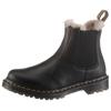 Chelseaboots DR. MARTENS "Leonore", Damen, Gr. 37, schwarz, Leder, Elastischer Einsatz, klassisch, Schuhe, Chunky Boots, Plateau Schuh, Boots mit Warmfutter