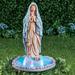 Solar Hand-Painted Blessed Virgin Mary Garden Statue - 13.500 x 9.000 x 9.000