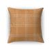 COASTAL PLAID ORANGE Accent Pillow By Kavka Designs