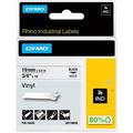 DYMO - V150009-18445 3/4 White Vinyl Labels Black on White Black on White 3/4 (19MM) Makers