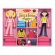 Melissa & Doug Magnetic Dress Up Dolls Activity - Abby & Emma - Girls Gift Set