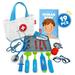 Durable Doctor Kit for Kids - 19 Pieces Pretend Play Educational Doctor Toys Medical Kit Stethoscope Doctor Role Play Doctor Playset for Toddler Boys Girls 3 4 5 6 7 8