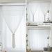 CFXNMZGR Curtain 2 Panels Home Curtains Layered Solid Plain Panels And Sheer Sheer Curtains Window Curtain Panels 39 X70