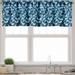 Ambesonne Blue Valance Pack of 2 Geometric Design Stripes 54 X12 Multicolor