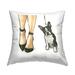 Stupell Industries Fashion High Heels Dog Walk Glam Pet Black 18 x 7 x 18 Decorative Pillows