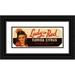 Anonymous 14x8 Black Ornate Wood Framed Double Matted Museum Art Print Titled: Lady in Red Brand Florida Citrus Label (1930-1950)