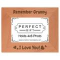 ThisWear Gifts for Granny Gifts for Grandma Remember Granny I Love You Wood Laser Engraved Landscape 4x6 Picture Frame