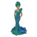 December Diamonds 55-55254 Miss Aqua Blues What A Drag Drag Queen Ornament Figurine 8.5 Inches