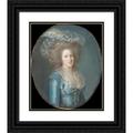 AdÃ©laÃ¯de Labille-Guiard 12x14 Black Ornate Wood Framed Double Matted Museum Art Print Titled: Madame Elisabeth De France (1764-1794) (ca. 1787)
