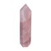 yubnlvae desktop ornament natural pink 40-50mm rock quartz point wand home decor pink