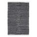 Lush Ambience URVI Indoor Rag Area Rug | Hand Woven Ecofriendly Recycled Polyester Rug for Indoor Outdoor Use | 2X3 Ft | Black & White