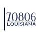 Baton Rouge Louisiana - 70806 Zip Code (Blue) - Lantern Press Artwork (18x12 Gallery Wrapped Stretched Canvas)