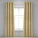 Ambesonne Yellow and White Grommet Curtain Retro Stars 50 x 96 Apricot Cream