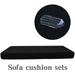 PhoneSoap 1-4 Seats Waterproof Sofa Seat Cushion Cover Couch Stretchy Slipcovers Protector Black L